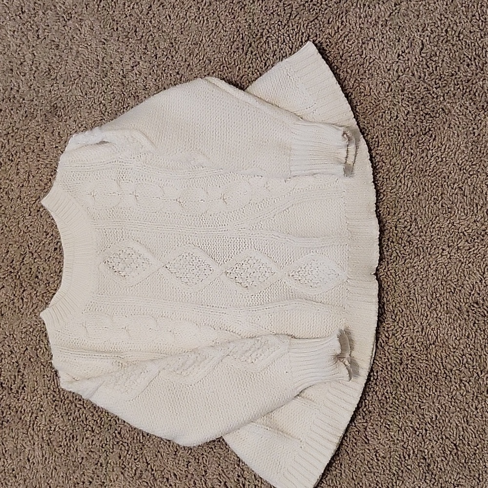 Genuine Kids 3T White Lacey Sweater